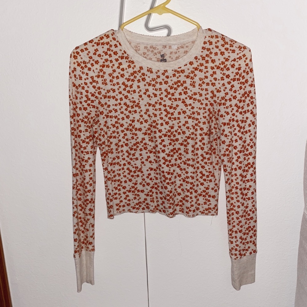 Burnt Orange floral Long Sleeve!